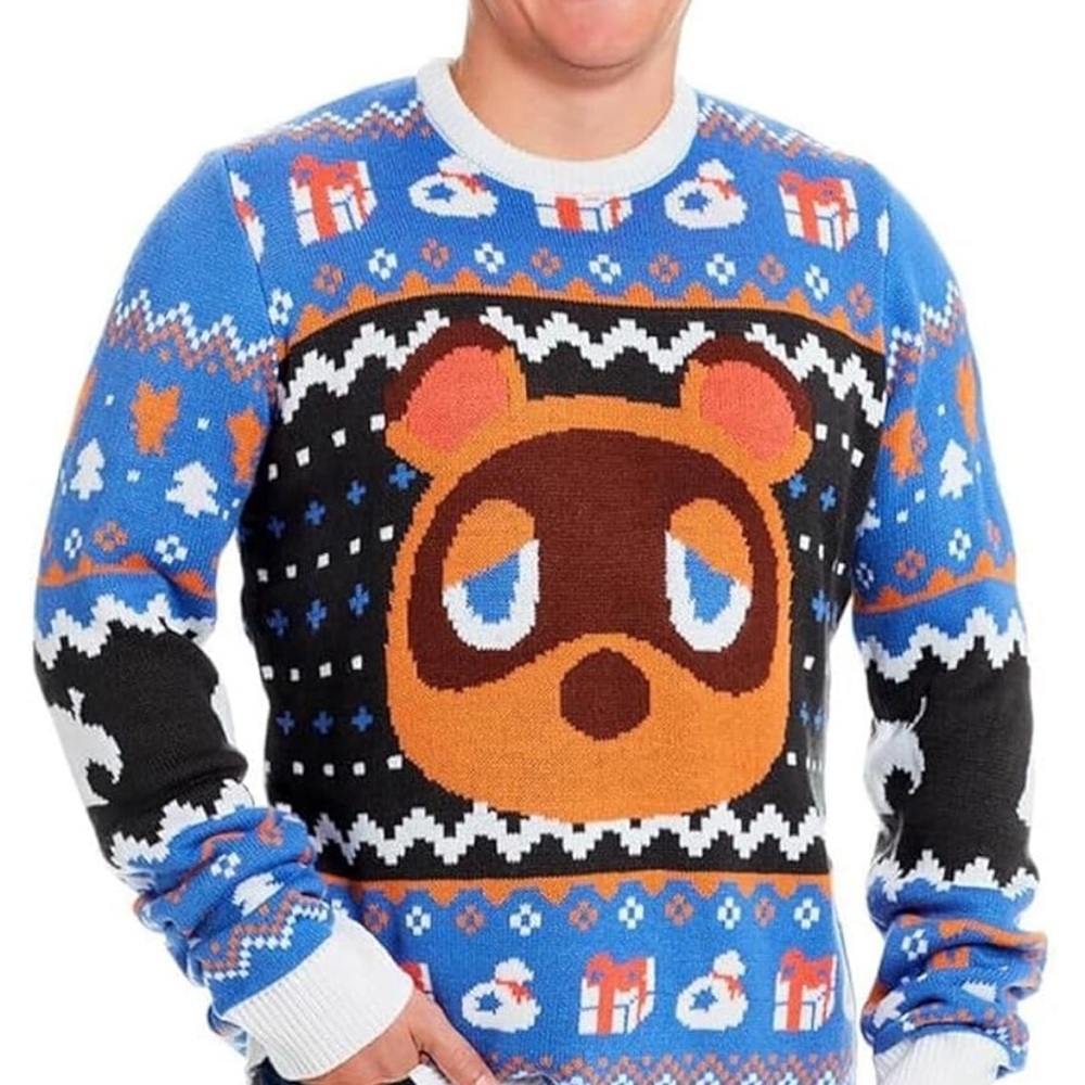 Geeknet Animal Crossing Tom Nook Holiday Ugly Sweater Size:2X